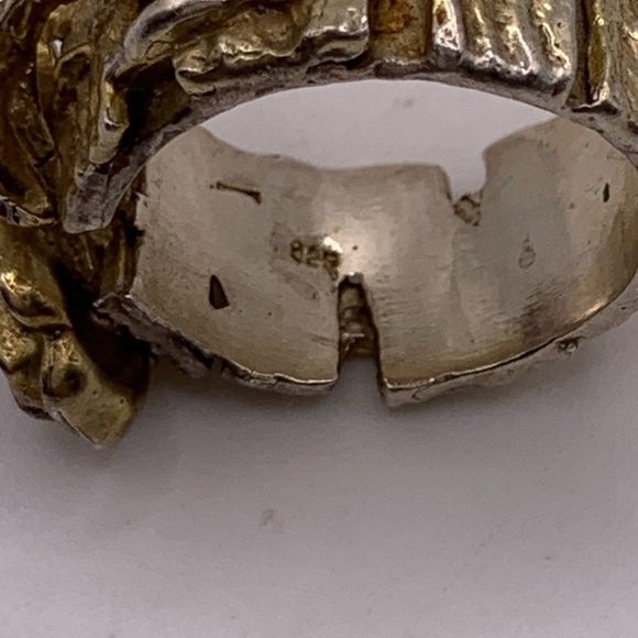 ✨ Elegant Silver and Pink Rose Ring size 8.5 - Picture 4 of 7